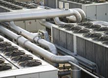 Air duct system on building.